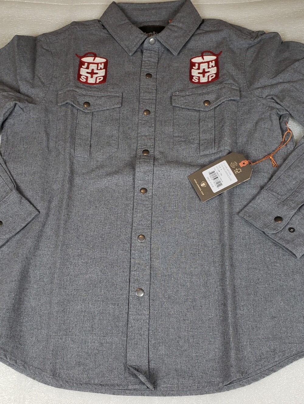 NWT Howler Men's Medium JHSP Gaucho Flannel Shirt Jackson Hole Ski Patrol Snow - Picture 2 of 13